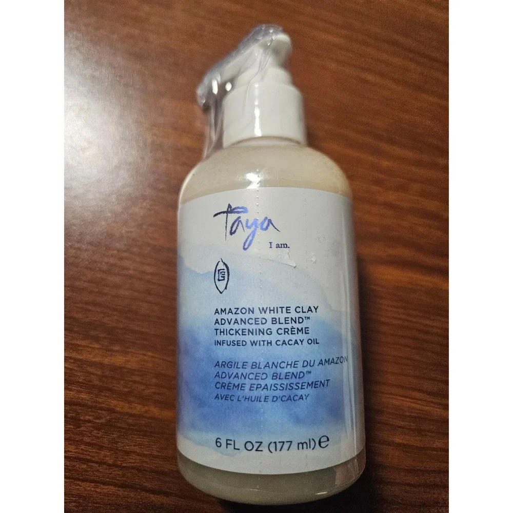 Taya Thickening Creme 6oz White Amazon White Clay Advanced Blend Cacay Oil NEW